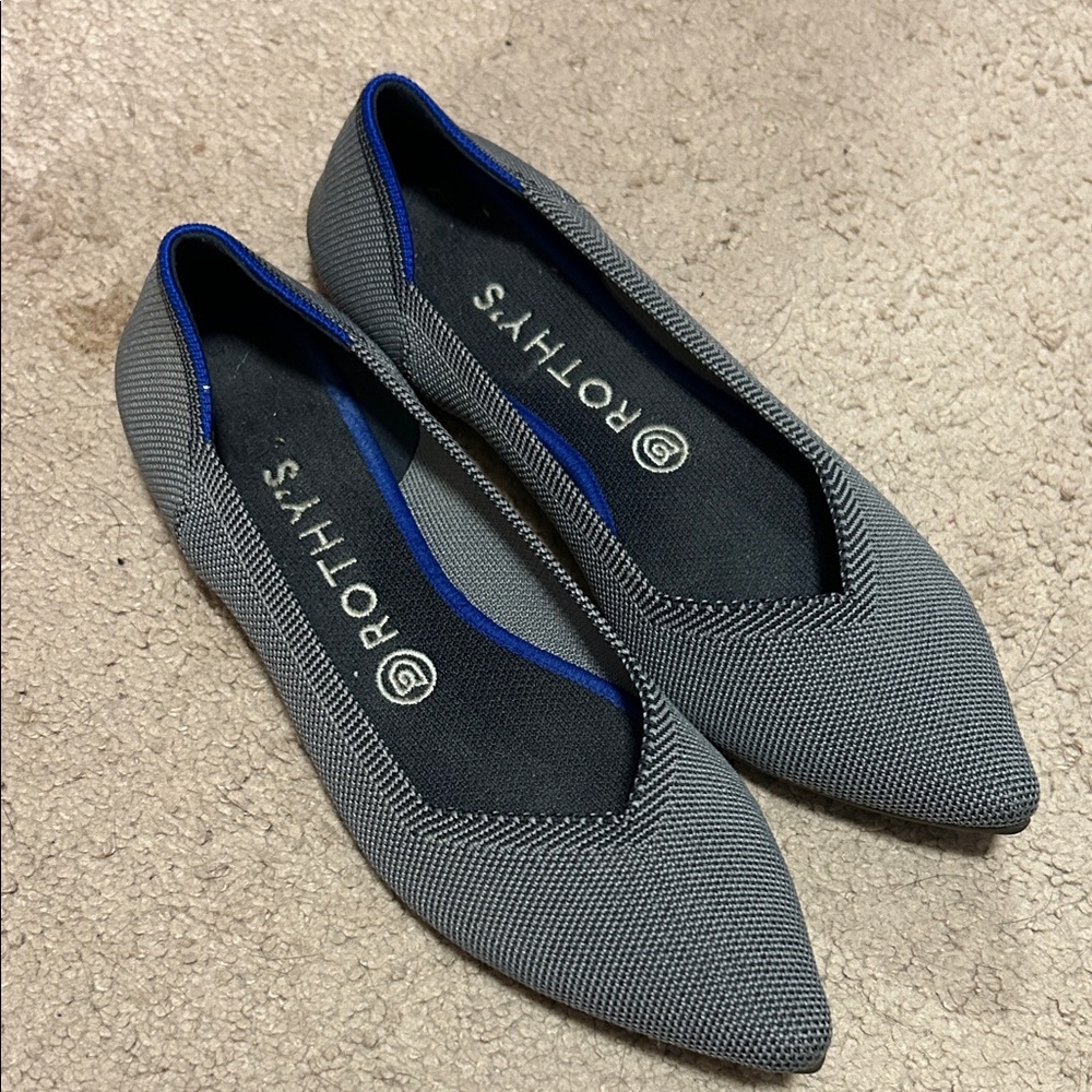 Rothy's Women's Gray Point II Flats